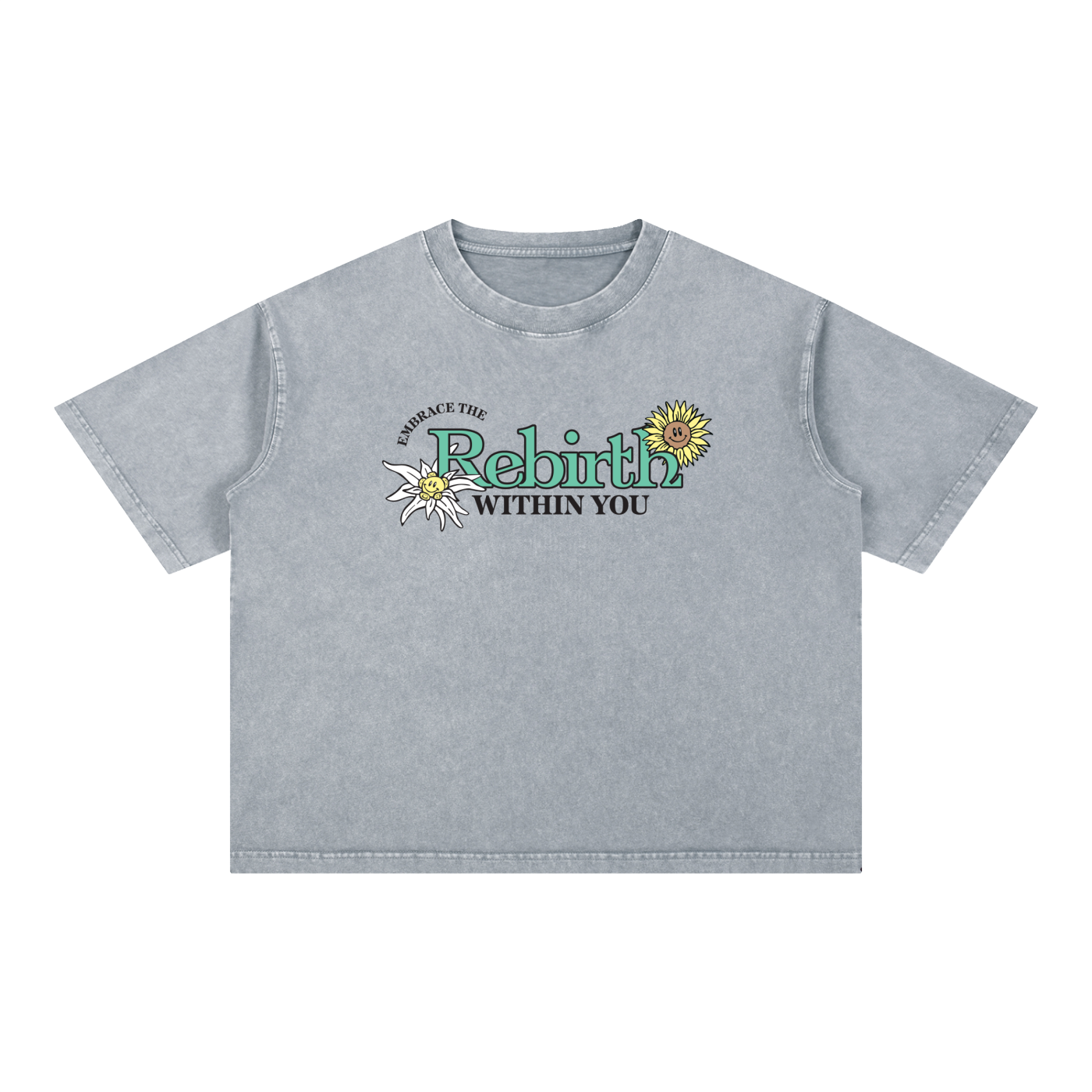 Mineral Wash Rebirth Floral Shirt