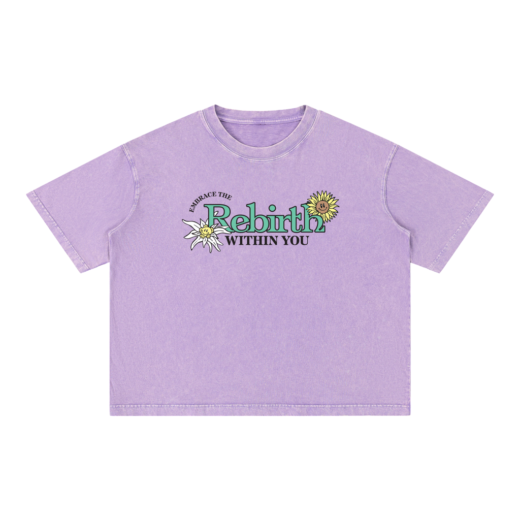 Mineral Wash Rebirth Floral Shirt