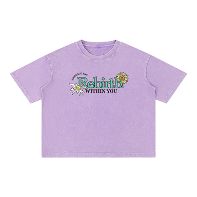 Mineral Wash Rebirth Floral Shirt