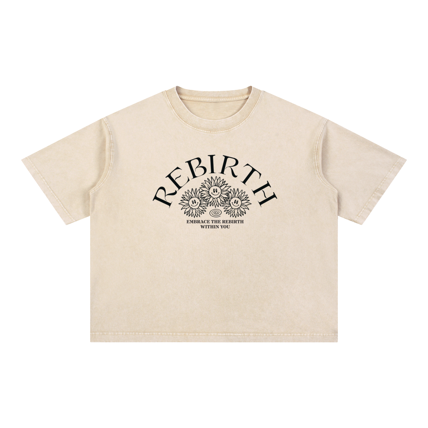 Mineral Wash Sunflower Bloom Shirt