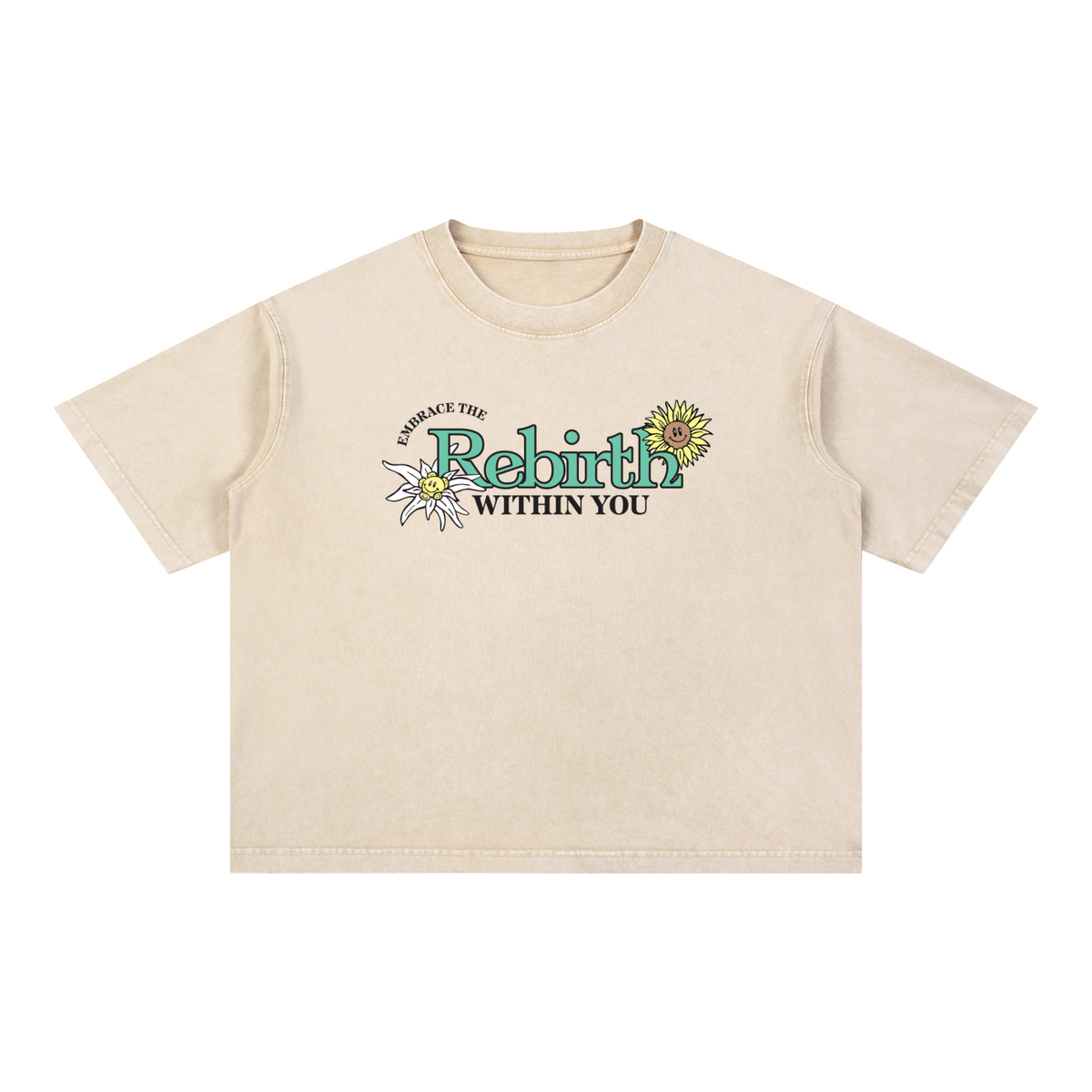 Mineral Wash Rebirth Floral Shirt