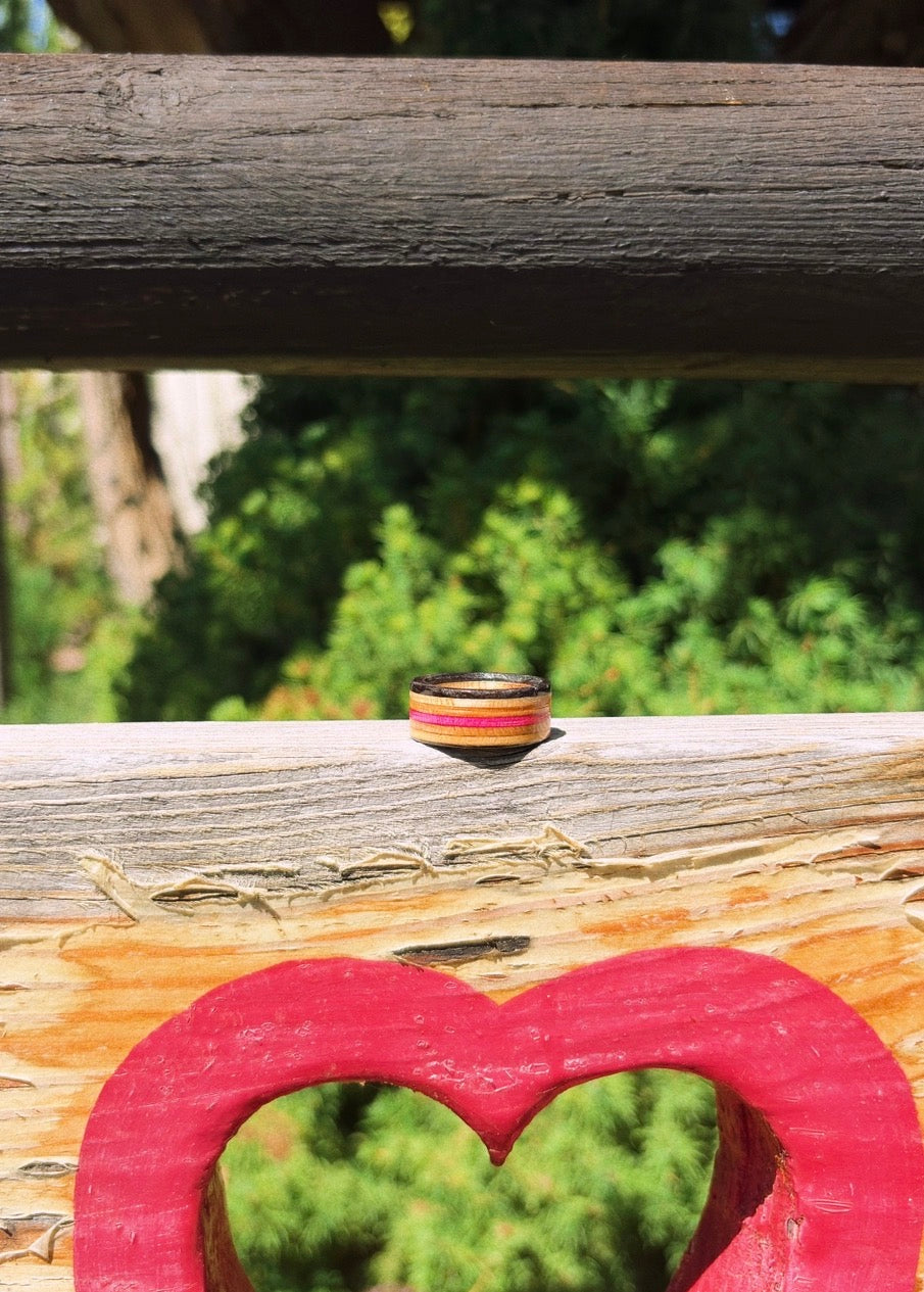 Ember Rose Recycled Skateboard Ring