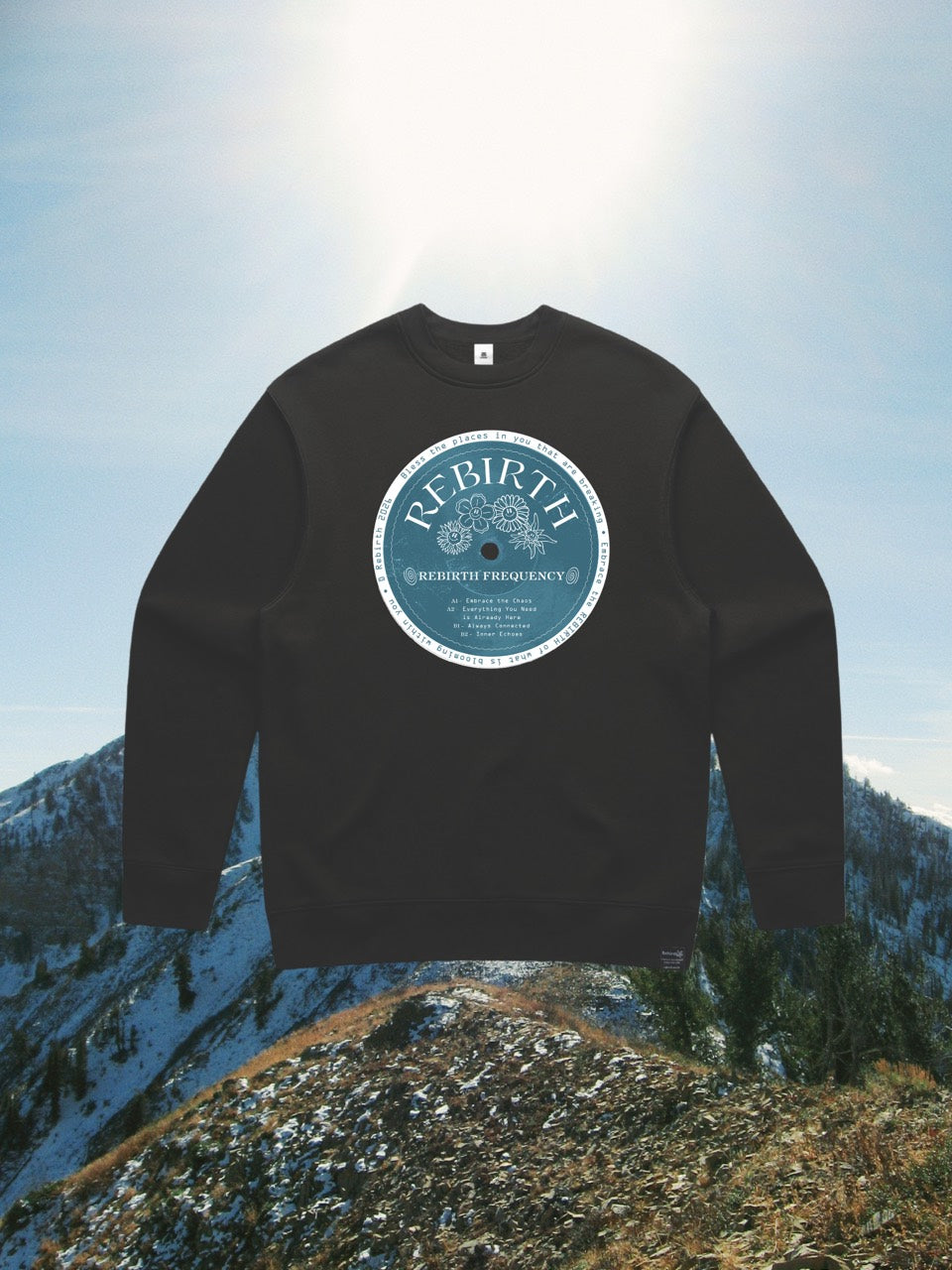 Rebirth Crewneck in Black
