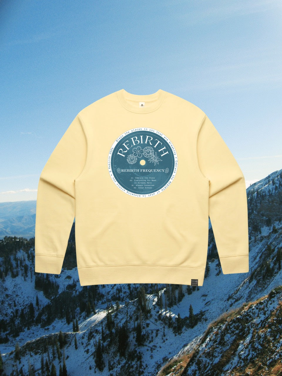 Rebirth Crewneck in Pale Yellow
