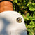 Midnight Stack recycled skateboard cufflink on a white shirt cuff