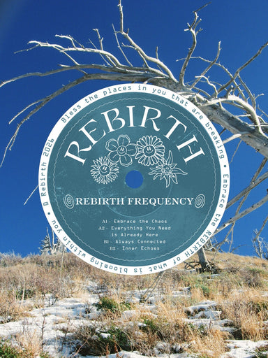 Rebirth Frequency crewneck graphic artwork